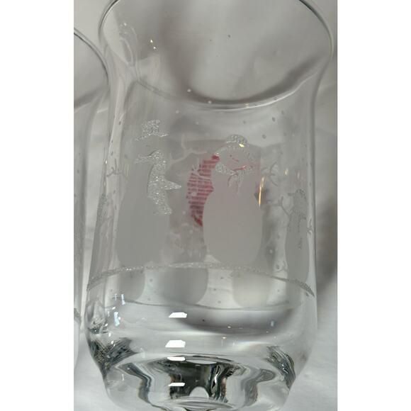 Snowman Votive Candle Holders Set of 2 Home Interior Homco 3" x 5.5" - Picture 9 of 10